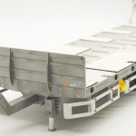 Remorque porte-engin à 3 essieux centraux accessoirisée