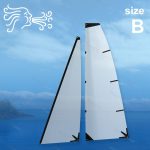 Jeu B de voile pour le Nouveau Voilier Micro Magic