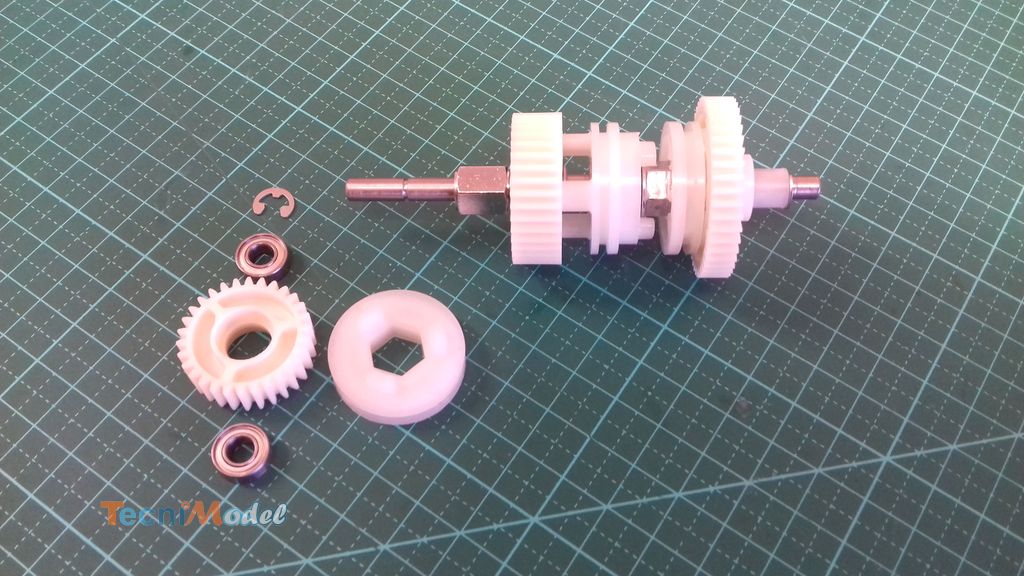 Montage de la boîte de vitesse Tamiya